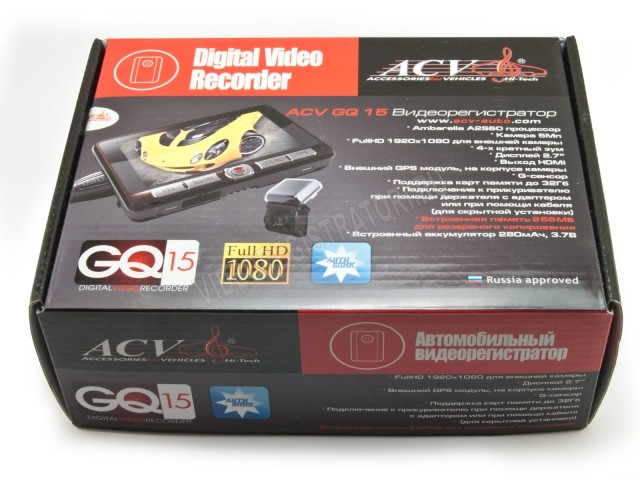 Обзор видеорегистратора ACV GQ15